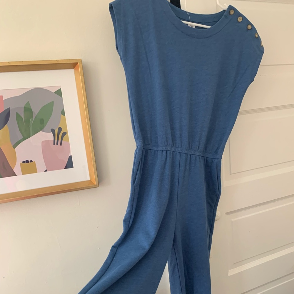 Gap romper cotton blue